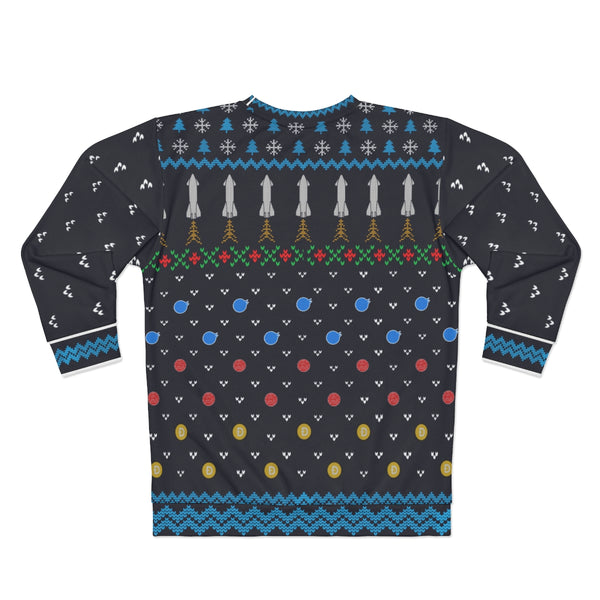 Elon Musk Ugly Christmas Sweater Tesla Doge Mars Spacex Twitter Party JohnnyAppz