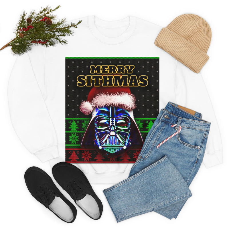 Star Wars Darth Vader Ugly Christmas Sweater SithMas Party Gildan Unisex Sweatshirt