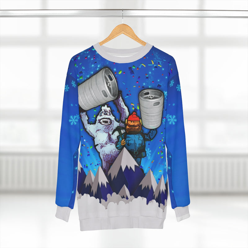 Rudolph Reindeer Party UGLY CHRISTMAS SWEATER! Funny Xmas Party Sweatshirt Movie - JohnnyAppz