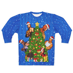 The Rock UGLY CHRISTMAS SWEATER Dwayne Johnson Funny Xmas Party Sweatshirt - JohnnyAppz