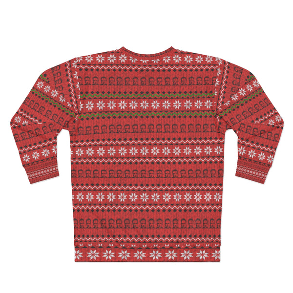 Christopher Walken UGLY CHRISTMAS SWEATER Winter Wonderland Funny Sweatshirt - JohnnyAppz
