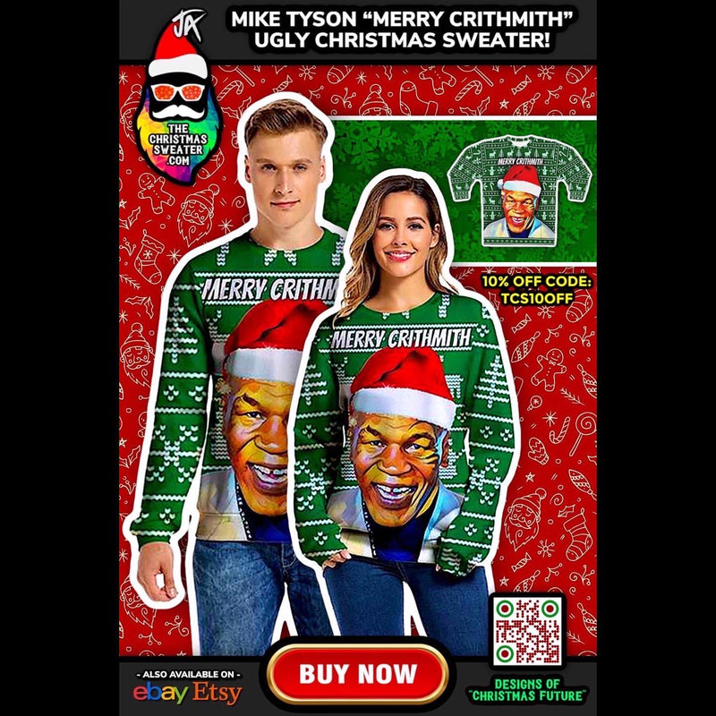 Mike Tyson Merry Christmith Christmas Ugly Sweater - REVER LAVIE